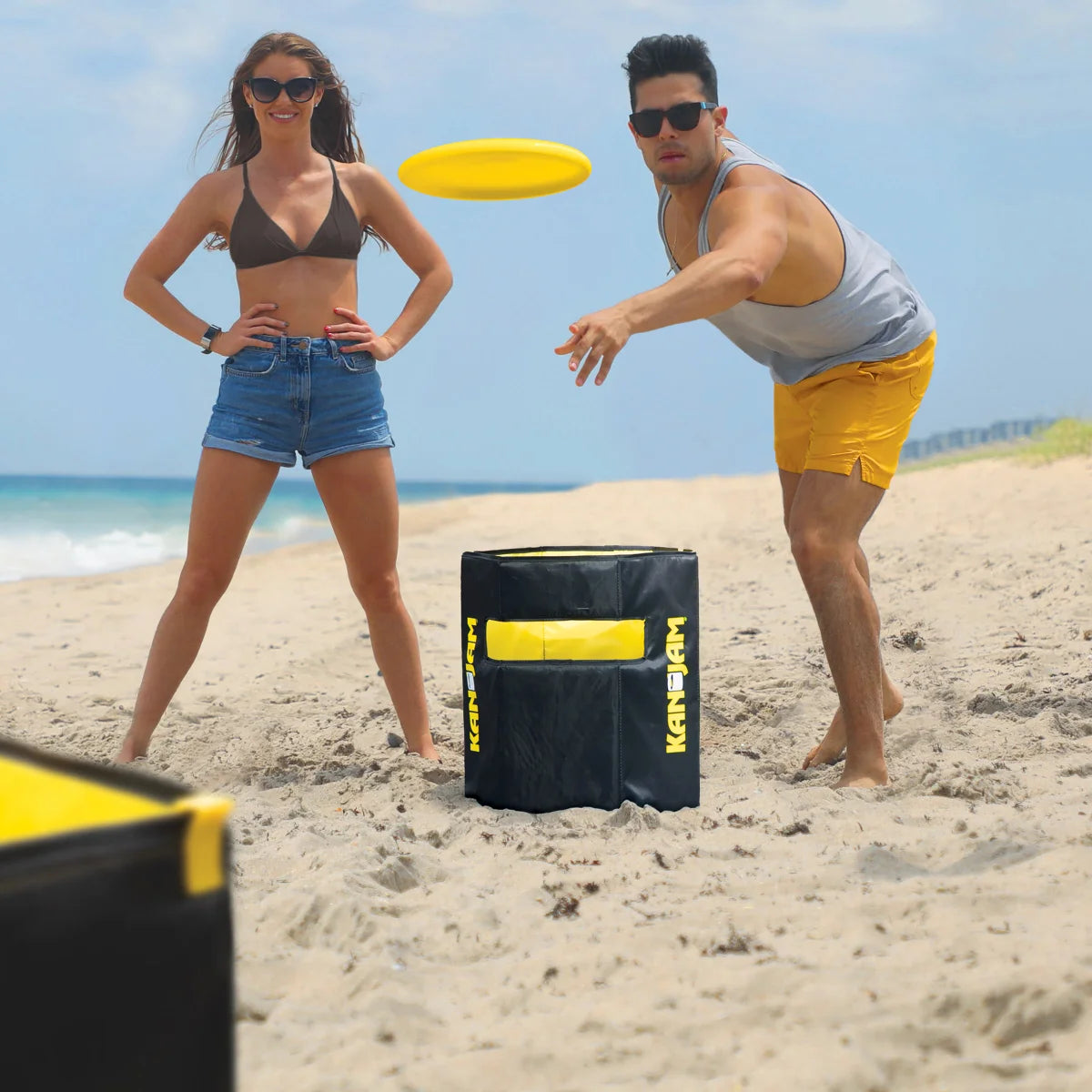 KAN JAM - Jeu de Disque Format Voyage-travel-disc-game-black-yellow-jaune-noir-costco-1777162-4