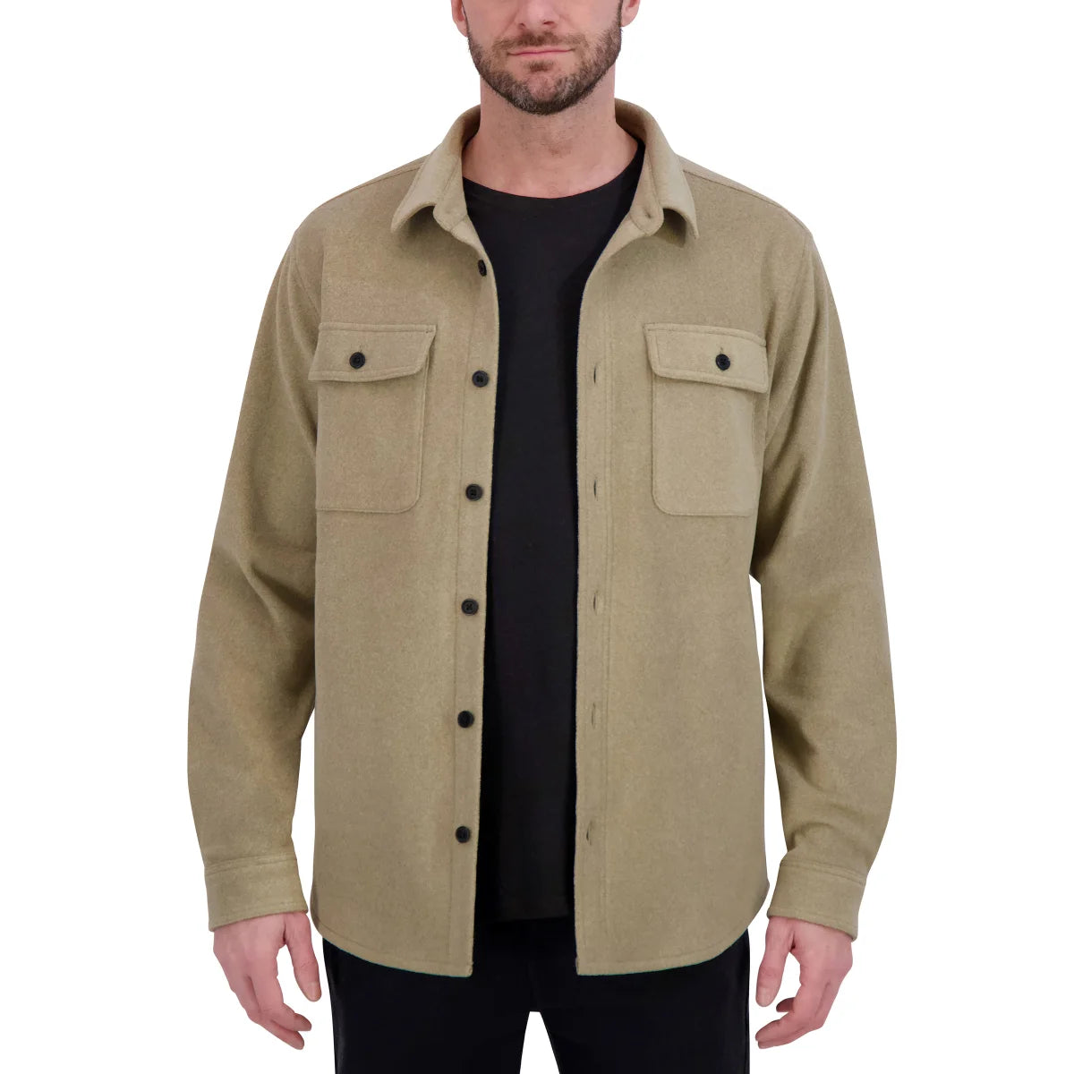 KIRKLAND SIGNATURE - Veste Chemise pour Homme-Mens-Shirt-Jacket-7771577-  1917485-Beige