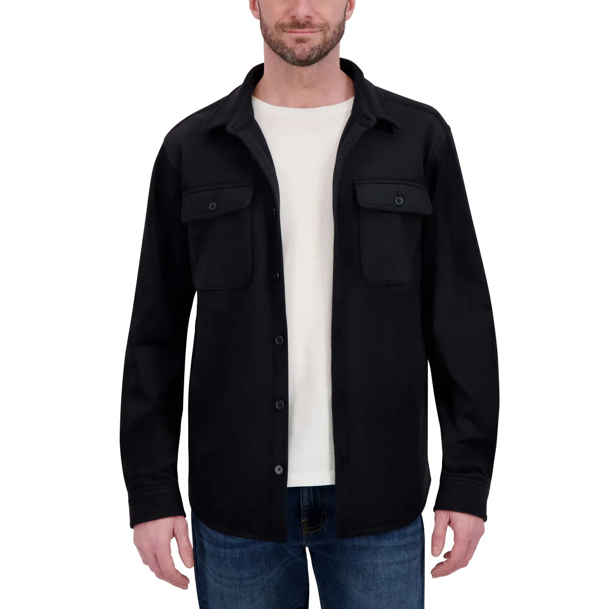 KIRKLAND SIGNATURE - Veste Chemise pour Homme-Mens-Shirt-Jacket-7771577-  1917482-Noir-Black