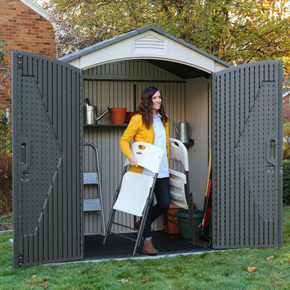 LIFETIME - Remise de Rangement Extérieur de 7 x 4,5 pi-outdoor-storage-shed-costco-2768226-2