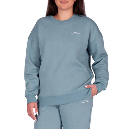 LAZYPANTS-CHANDAIL-EN-MOLLETON-POUR-FEMME-WOMEN'S-FLEECE-CREWNECK-SWEATSHIRT-COSTCO-2298900-BLUE-BLEU