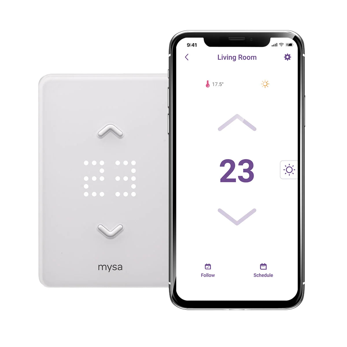 MYSA - Paquet de 4 Thermostats Intelligents pour Plinthes Chauffantes Électriques-pack-smart-thermostat-electric-baseboard-heaters-costco-1806837-4