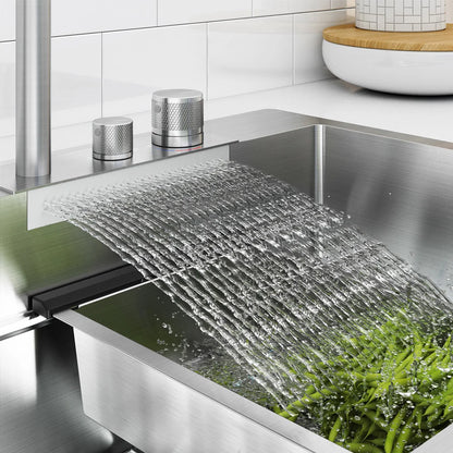 ARTIKA - Ensemble d'Évier à Cuve Simple en Acier Inoxydable avec Robinet et Accessoires NeoFlow-stainless-steel-single-bowl-sink-and-faucet-kit-work-centre-centre-de-travail-cuisine-kitchen-costco-1960832-3