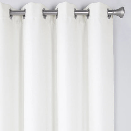 SUN+BLK - Ensemble de 2 Rideaux Totalement Obscurcissant Nantes-blackout-total-curtain-panel-pair-costco-4595120-white-blanc-2
