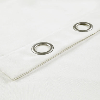 SUN+BLK - Ensemble de 2 Rideaux Totalement Obscurcissant Nantes-blackout-total-curtain-panel-pair-costco-4595120-white-blanc-4