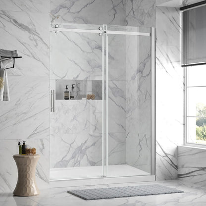 OVE - Porte et Base de Douche Elias-shower-door-&-base-kit-ensemble-costco-1838637-chrome-2