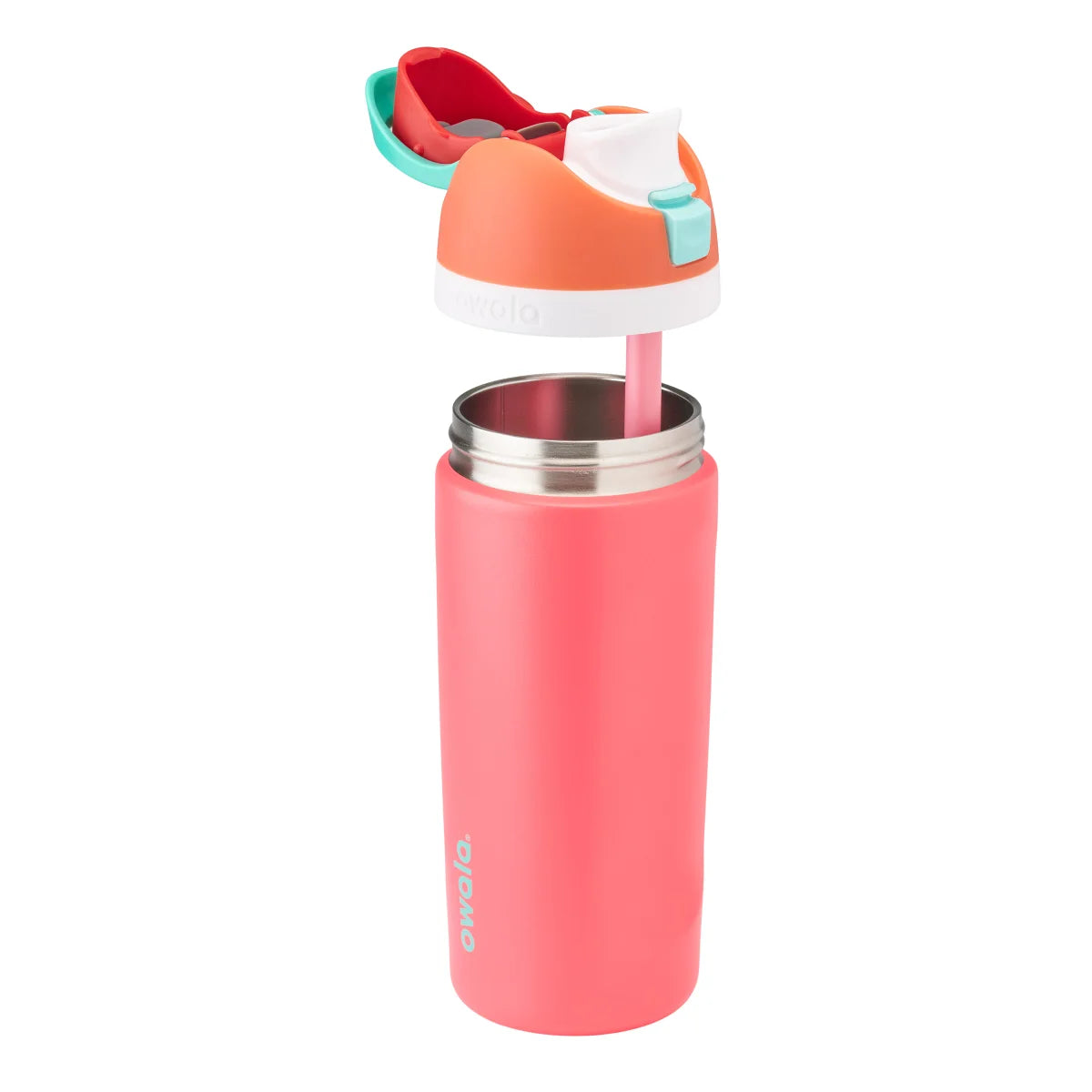 OWALA - Ensemble de 2 Bouteilles d'Eau en Acier Inoxydable FreeSip de 473 ml-pack-stainless-steel-water-bottles-costco-1856617-red-rouge-4