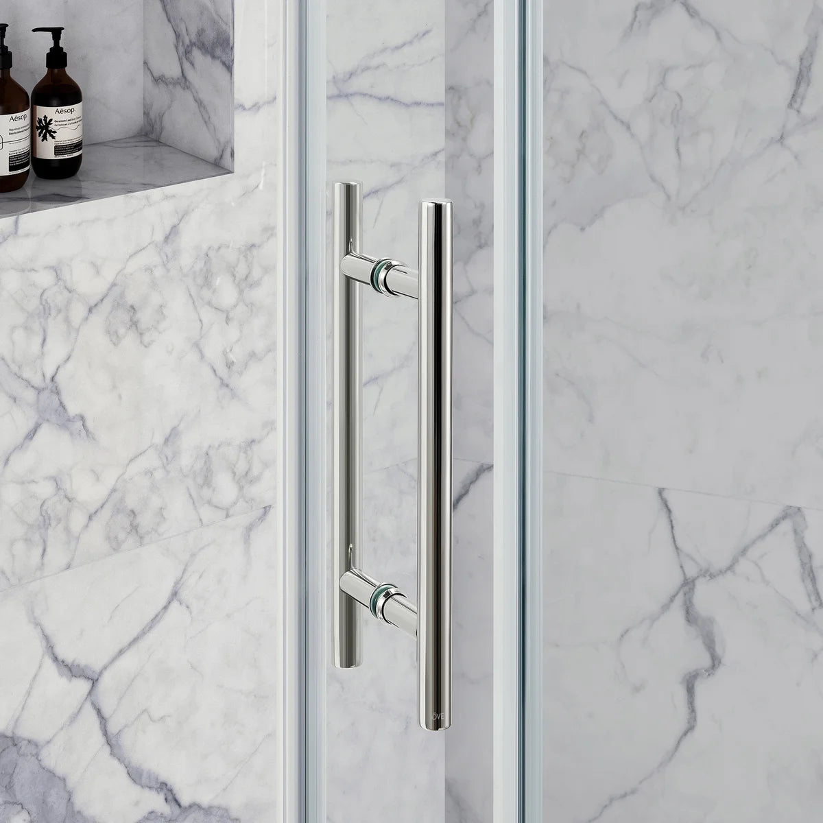 OVE - Porte et Base de Douche Elias-shower-door-&-base-kit-ensemble-costco-1838637-chrome-4
