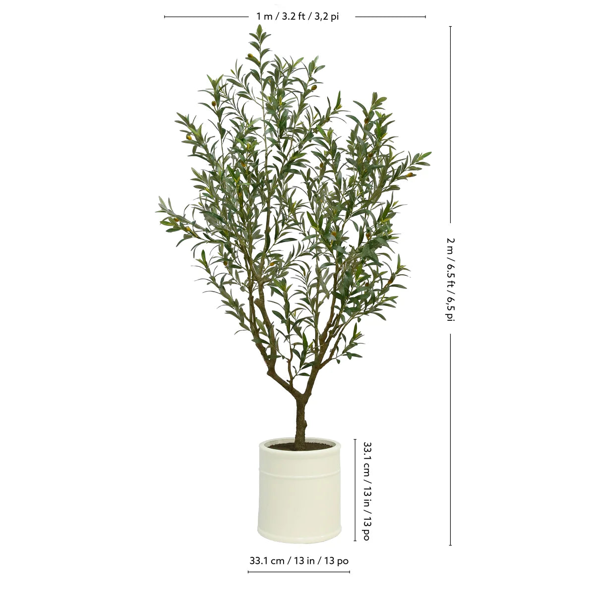 CGH - 6.5 ft Faux Olive Tree