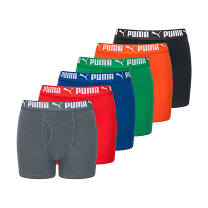 PUMA - Boys' 6-Pack Boxer Briefs