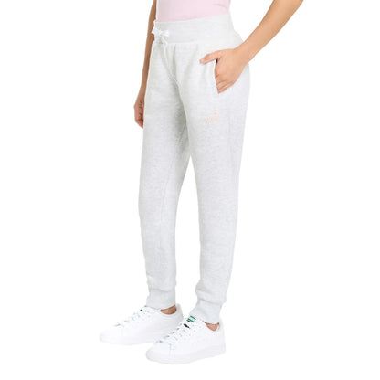 PUMA - Pantalon d'Entrainement en Molleton pour Fille-girls-fleece-jogger-costco-3415670-gris-grey-white-blanc-2