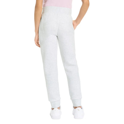 PUMA - Pantalon d'Entrainement en Molleton pour Fille-girls-fleece-jogger-costco-3415670-gris-grey-white-blanc-3