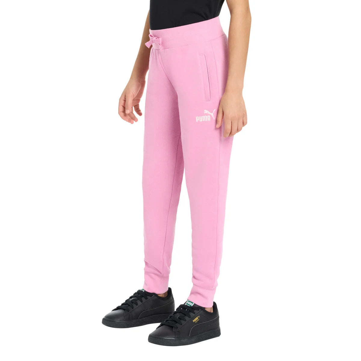 PUMA - Pantalon d'Entrainement en Molleton pour Fille-girls-fleece-jogger-costco-3415670-pink-rose-2