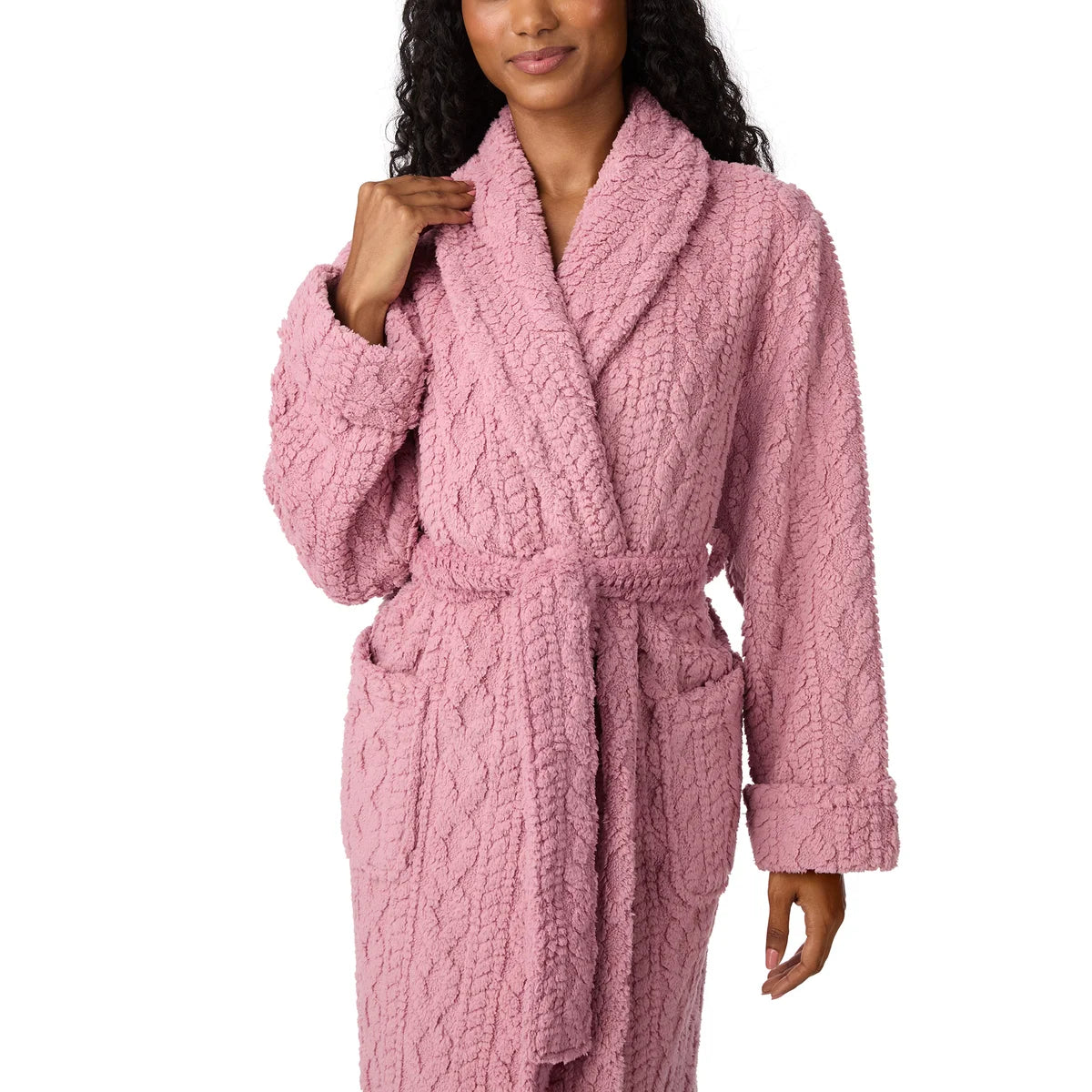 ROOM SERVICE - Peignoir Portefeuille pour Femme-wrap-robe-women's-costco-1918405-rose-pink-5