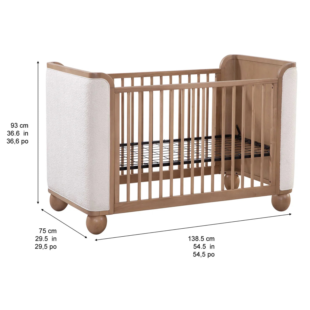 NORTHRIDGE HOME - Lit de Bébé Rembourré Convertible-convertible-upholstered-crib-costco-1850919-3