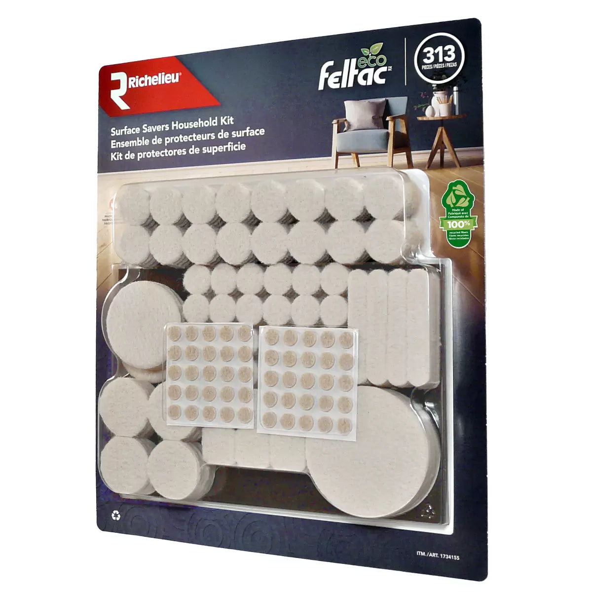 RICHELIEU - Ensemble de 313 Protecteurs de Surface-surface-savers-household-kit-pieces-costco-1734155