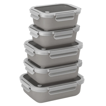 SAFDIE & CO. INC - Ensemble de Rangement en Céramique pour Aliments, 10 Pièces-ceramic-food-storage-set-pieces-costco-1796147-gris-grey