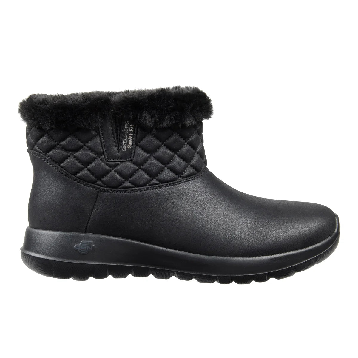 SKECHERS - Bottes pour Femme-Womens-swift-fit-boots-Noir-Black-1936271-1939616