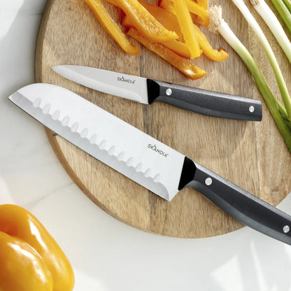 SKANDIA - Ensemble de 5 Couteaux avec Protège-Lames-blad-guards-knife-set-costco-1938125-5