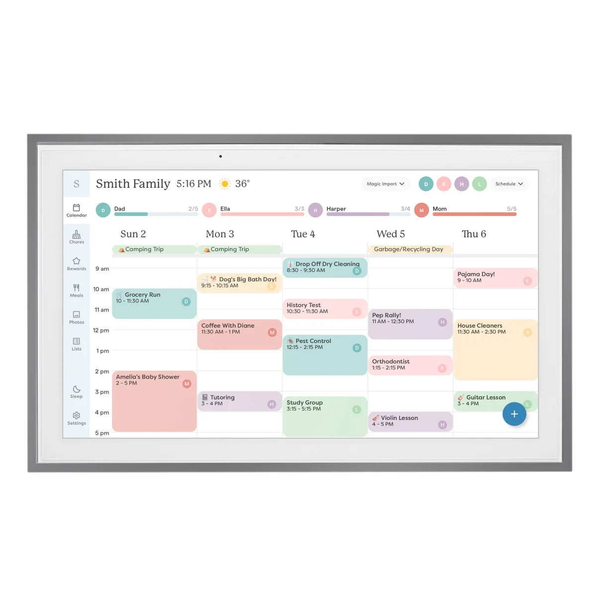 SKYLIGHT - Calendrier Intelligent à Écran Tactile de 15 po *Boite Ouverte*-smart-calendar-touchscreen-in-costco-2779005-grey-gris-charcoal-charbon