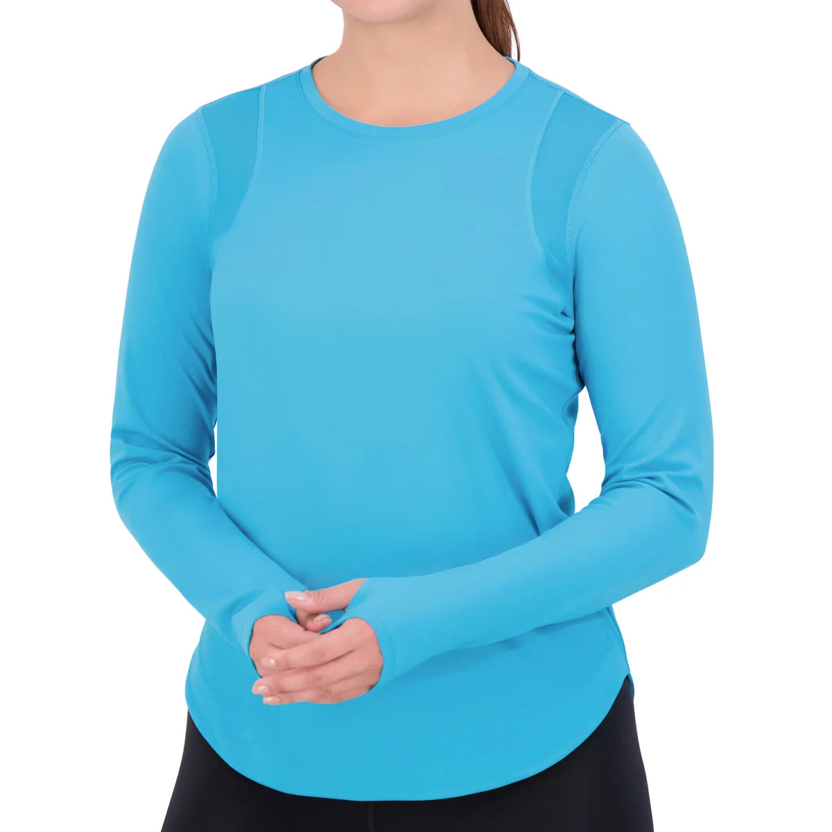 sage-haut-de-sport-à-manches-longues-pour-femme-women's-long-mesh-sleeve-active-top-costco-1849066-blue-bleu