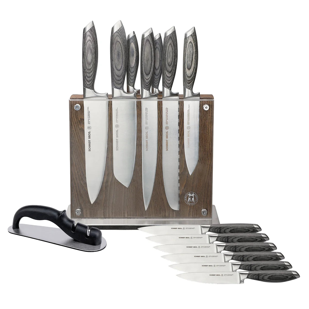 SCHMIDT BROTHERS - Ensemble de Couteaux avec Bloc de Rangement, 15 Pièces-piece-knife-block-costco-1788253