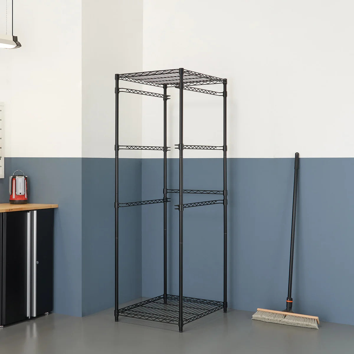 TRINITY - Étagère Support pour Bacs de Rangement à 5 Niveaux-tier-storage-bin-rack-costco-1882220-8