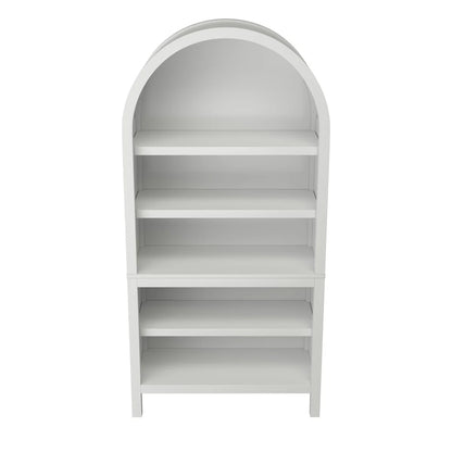 TRESANTI - Bibliothèque à Dessus Arrondi-arched-top-bookcase-mia-white-blanc-costco-1783090-BK754-F975-2