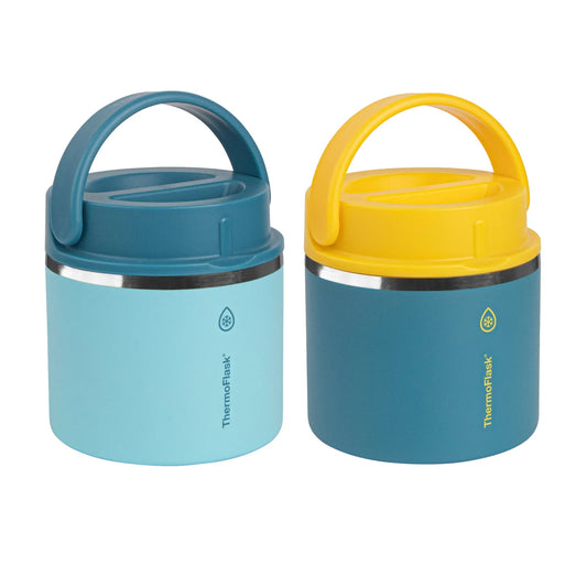 THERMOFLASK - Paquet de 2 Bocaux Isotherme pour Aliments de 591 ml-insulated-food-jars-costco-pack-1759351-blue-bleu