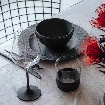 VILLEROY & BOCH - Ensemble de 4 Couverts de Table Collection Manufacture Rock-place-settings-set-costco-1879957-black-noir-3