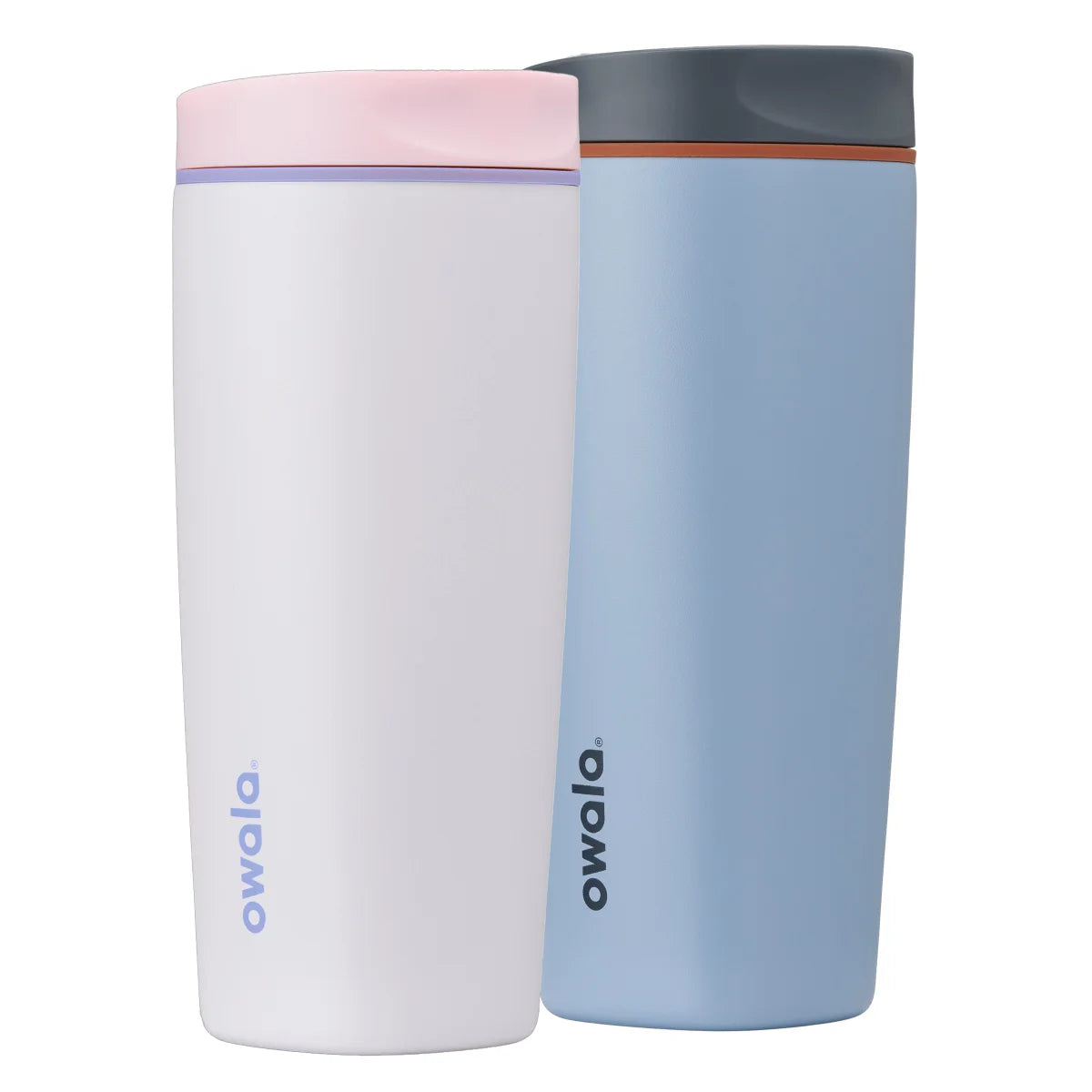 OWALA - Ensemble de 2 Tasses de Voyage SmoothSip de 590 ml-pack-travel-mugs-Rose-Bleu-Pink-Blue-2429409