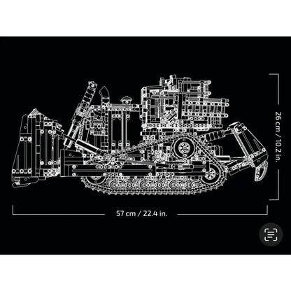 lego-bulldozer-d11-cat-télécommandé-technic-42131-7