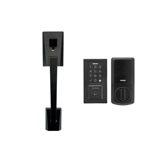 weiser-ensemble-combo-serrure-électronique-poignée-touchpad-deadbolt-handleset-combo-pack