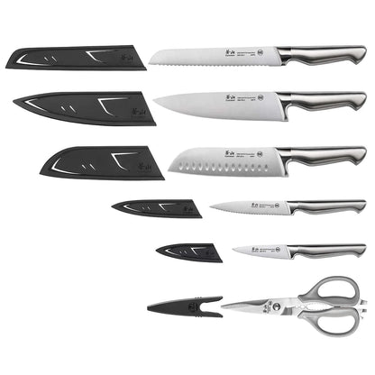 CANGSHAN-ENSEMBLE-COUTEAUX-6-SÉRIE-SANFORD-FOURREAUX-SERIES-SHEATHS-KNIFE-SET