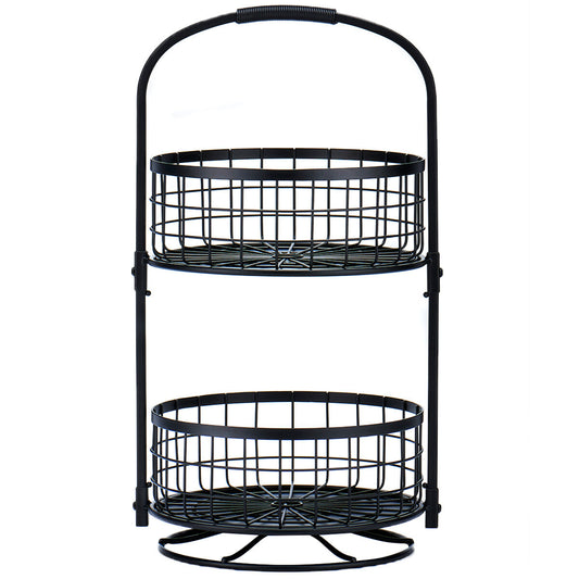 ÉDIFICE-PANIER-ROTATIF-2 ÉTAGES-TIER-ROTATING-BASKET